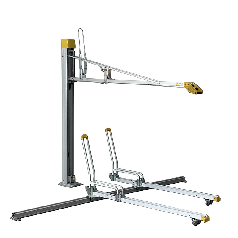 How can a double-layer bicycle rack provide more free space?